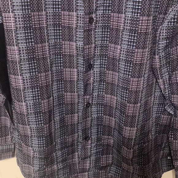 Tasso Elba Stretch Dobby Woven Shirt - Picture 5 of 11
